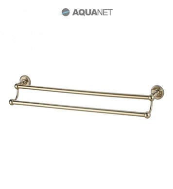 Держатель для полотенец Aquanet 4624D, золото (60 см, двухрядный)