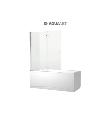 Шторка для ванны Aquanet Beta 4 NF6222-hinge, прозрачное стекло