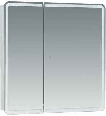 Зеркало-шкаф Aquanet Оптима 80 с LED подсветкой