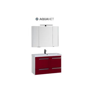 Комплект мебели Aquanet Тиволи 100 бордо