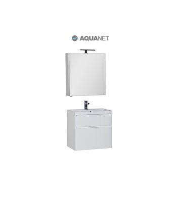 Комплект мебели Aquanet Латина 70 белый (2 ящика)