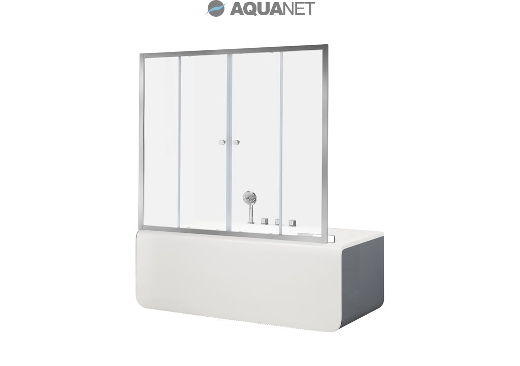 Шторка для ванны Aquanet Alfa 5 NAA6142 170, прозрачное стекло