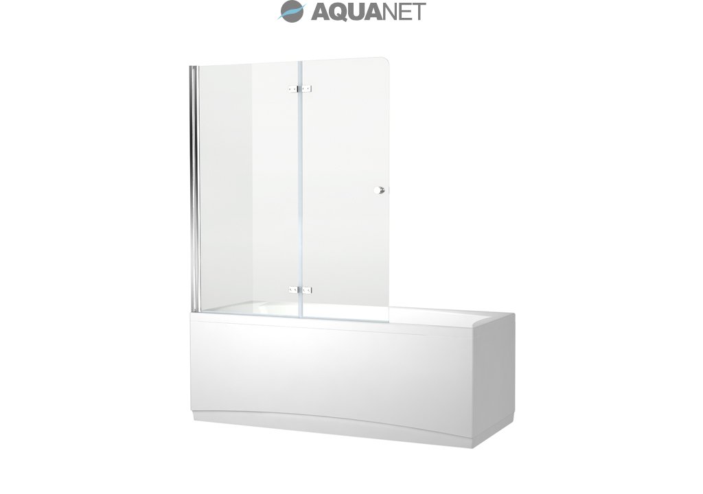 Шторка для ванны Aquanet Beta 4 NF6222-hinge, прозрачное стекло