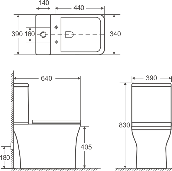 Напольный унитаз Aquanet Rimless Cube 2-C CL-12288